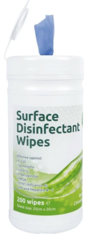 Antibacterial Surface Disinfectant Wipes (6x200 Pack)