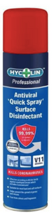 V11 Hycolin Professional Antiviral ‘Quick Spray’ Surface Disinfectant (6 x 300ml )