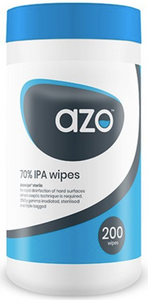 AZO Alcohol Antibacterial Cleaning Wipes (6x200 Pack)