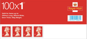 Royal Mail 1st Class Stamps (100 Pack)